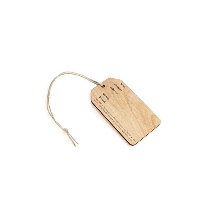 Étiquette de bagage - bois – Image 3