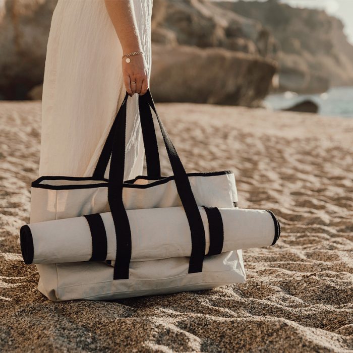 Sac de plage en toile recyclée