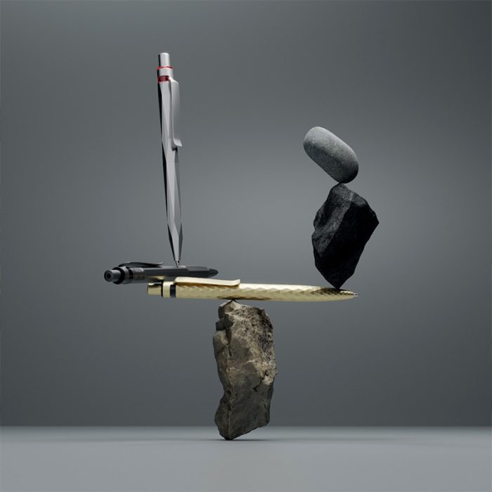 Stylo sculptural Losange – Image 2